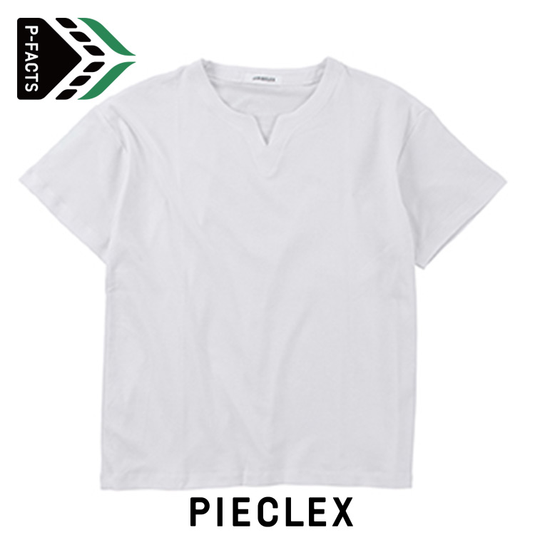 ピエクレックス キーネックTシャツ 半袖（薄手）