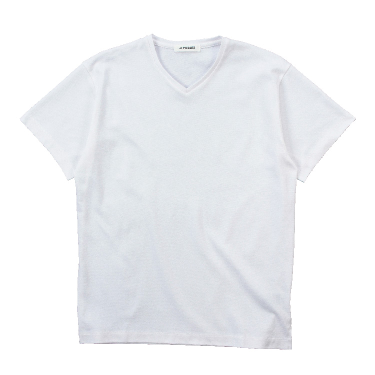 ピエクレックス VネックTシャツ 半袖（厚手）